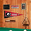 College Flags & Banners Co. Georgia Bulldogs Pennant Flag and Wall Tack Mount Pads