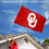 College Flags & Banners Co. Oklahoma Sooners OU Logo Flag with Pole and Bracket Kit