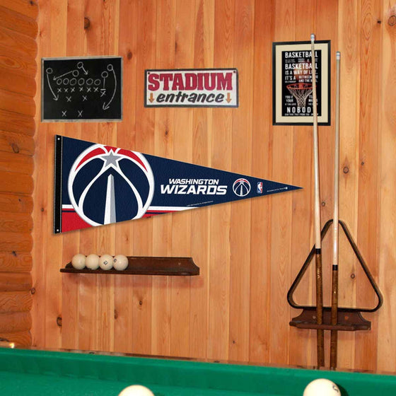 Washington Wizards Pennant Flag and Wall Tack Pads Mounts