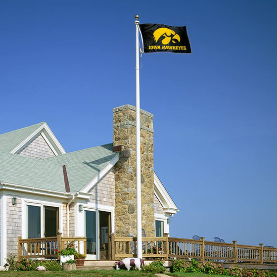 College Flags & Banners Co. Iowa Hawkeyes Black University Large College Flag