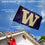 College Flags & Banners Co. Washington Huskies Big W Flag with Pole and Bracket Kit