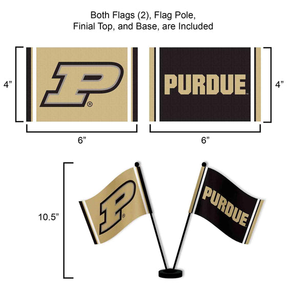 WinCraft Purdue Boilermakers Desk and Table Top Flags