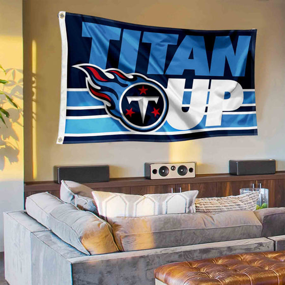 Tennessee Titans Titan Up Banner and Tapestry Wall Tack Pads