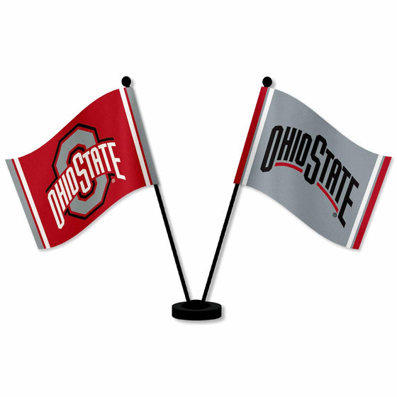 WinCraft Ohio State Buckeyes Desk and Table Top Flags