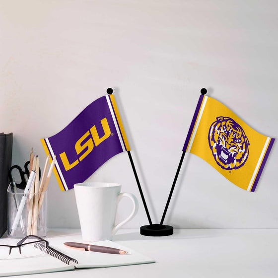 WinCraft Louisiana State LSU Tigers Desk and Table Top Flags