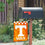 College Flags & Banners Co. Tennessee Volunteers Checkered Garden Banner and Mailbox Post Pole Mount Holder Set