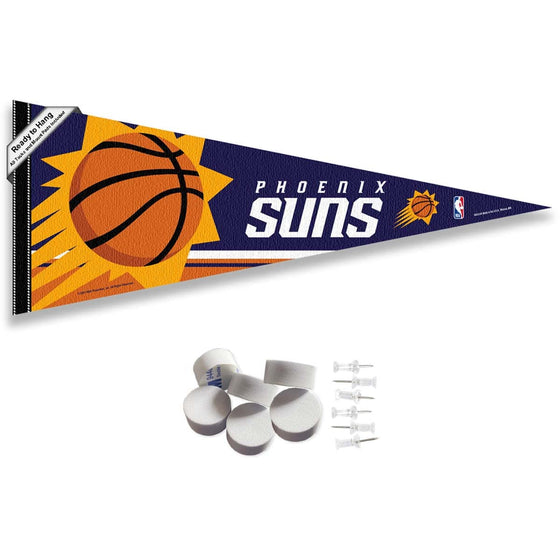 Phoenix Suns Pennant Flag and Wall Tack Pads Mounts