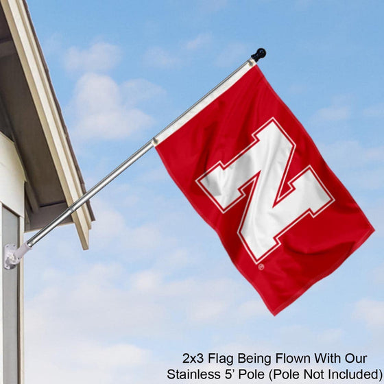 College Flags & Banners Co. Nebraska Cornhuskers Small 2x3 Foot Flag