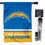 WinCraft Chargers Banner House Flag and 5 Foot Flagpole Set