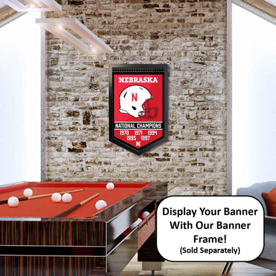 Nebraska Cornhuskers Football National Champions Banner