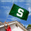 College Flags & Banners Co. Michigan State Spartans Block S Flag with Pole and Bracket Complete Set