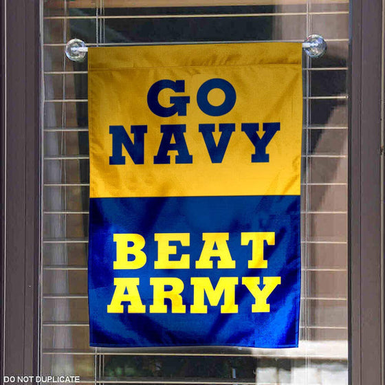 College Flags & Banners Co. US Navy Midshipmen Beat Army Garden Flag