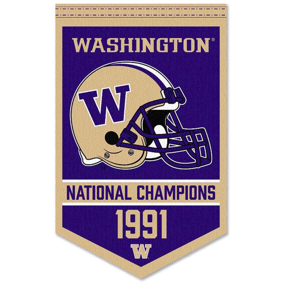 Washington Huskies Football National Champions Banner