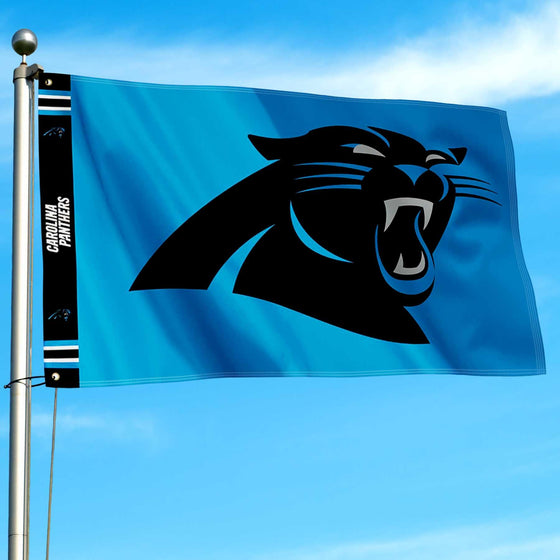 WinCraft Carolina Panthers Printed Header 3x5 Foot Banner Flag