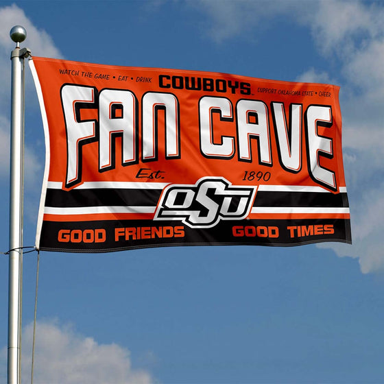 Oklahoma State Cowboys Fan Man Cave Banner Flag