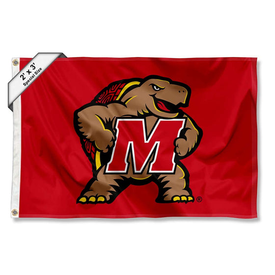 College Flags & Banners Co. Maryland Terrapins Small 2x3 Foot Flag