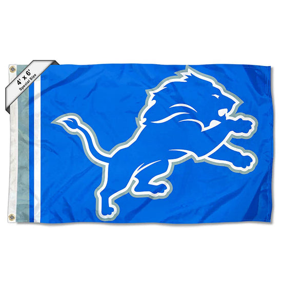 WinCraft Detroit Lions 4x6 Foot Large Outdoor Pole Flag