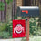 College Flags & Banners Co. Ohio State Buckeyes Garden and Yard Flag and Mailbox Post Pole Mount Holder Set