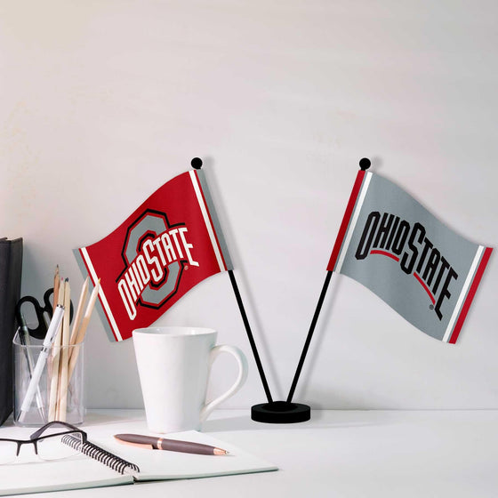 WinCraft Ohio State Buckeyes Desk and Table Top Flags