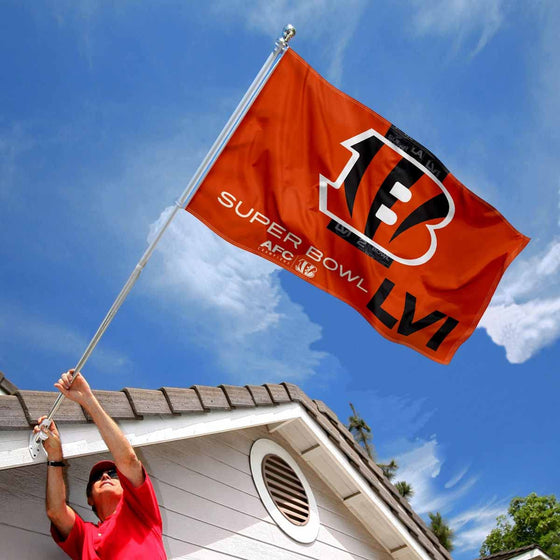 Cincinnati Bengals AFC Super Bowl LVI Bound 3x5 Flag