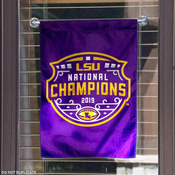 Louisiana State LSU Tigers College Football Playoff National Championship Garden Banner Flag