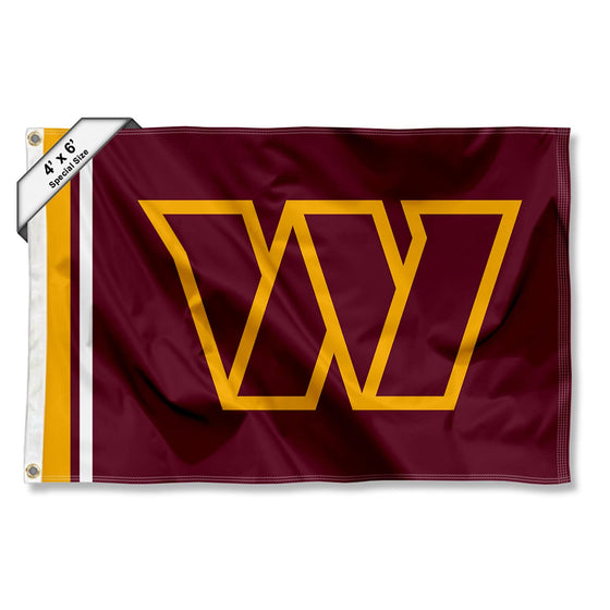 WinCraft Washington Commanders 4x6 Foot Large Outdoor Pole Flag