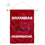 College Flags & Banners Co. Arkansas Razorbacks Banner for Windows Doors and Walls