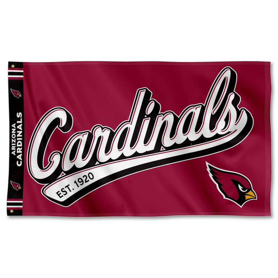 WinCraft Arizona Cardinals Script Logo Premium Flag