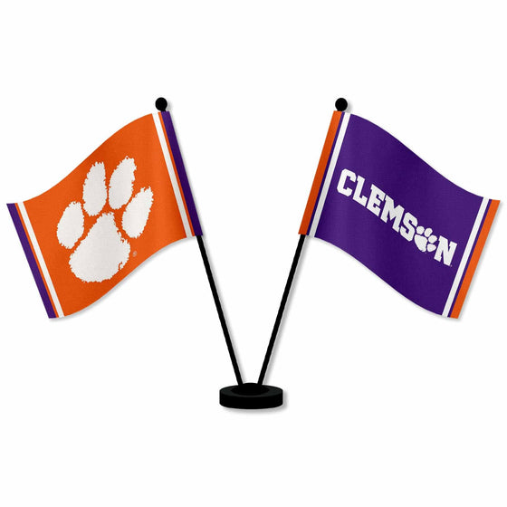 WinCraft Clemson Tigers Desk and Table Top Flags