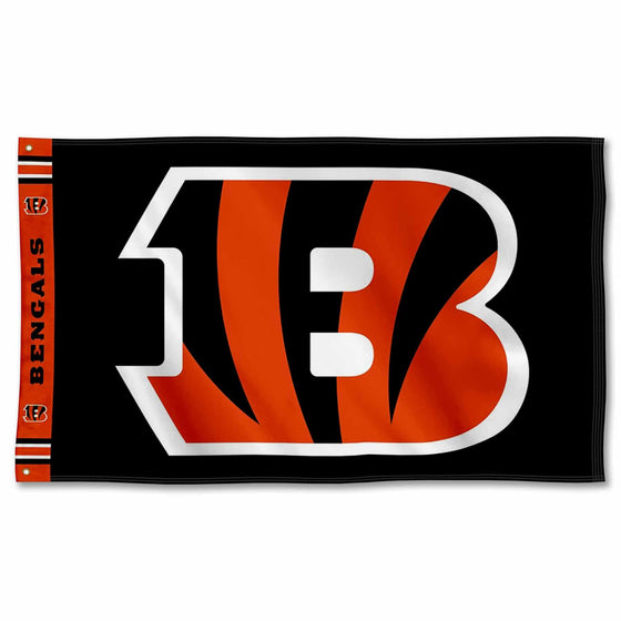 Cincinnati Bengals Printed Header 3x5 Foot Banner Flag