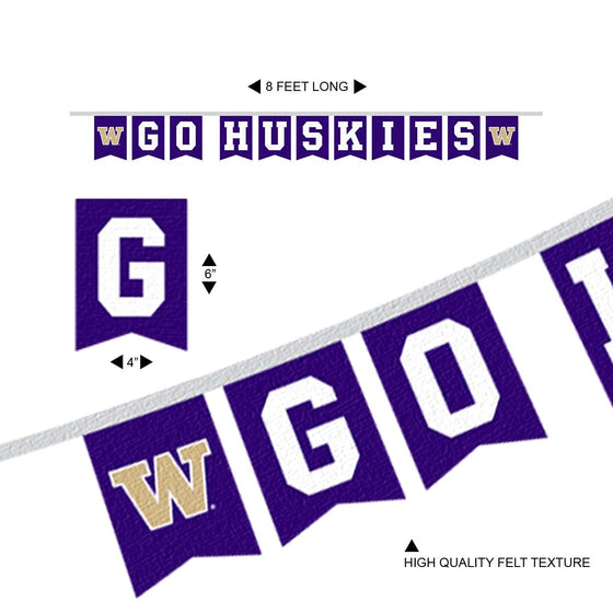 Washington Huskies Banner String Pennant Flags