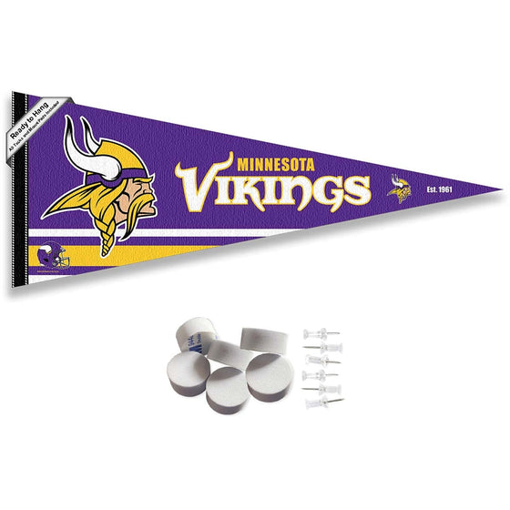 Minnesota Vikings Pennant Banner and Wall Tack Pads