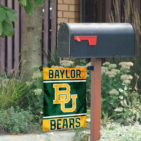 College Flags & Banners Co. Baylor Bears Garden Flag and Mailbox Post Pole Mount Holder Set