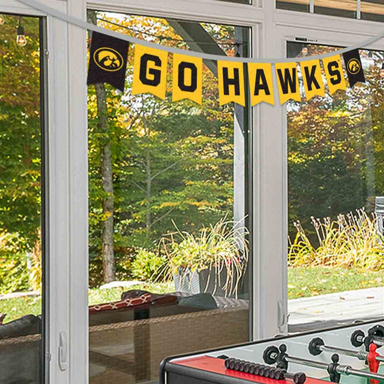 Iowa Hawkeyes Banner String Pennant Flags