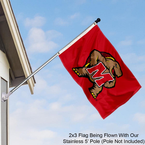 College Flags & Banners Co. Maryland Terrapins Small 2x3 Foot Flag