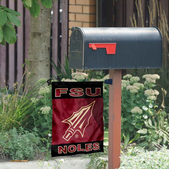 College Flags & Banners Co. Florida State Seminoles Spear Garden Flag and Mailbox Post Pole Mount Holder Set