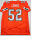 Ray Lewis Autographed Orange College Style Jersey - Beckett Auth *2