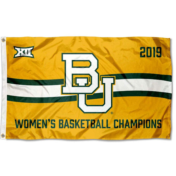 College Flags & Banners Co. Baylor Bears Womens Basketball Big 12 Conference Champions Flag