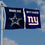 WinCraft Dallas and New York Giants House Divided Flag Rivalry Banner