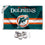 Miami Dolphins Throwback Retro Vintage Banner and Tapestry Wall Tack Pads