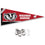 College Flags & Banners Co. Wisconsin Badgers Pennant Flag and Wall Tack Mount Pads