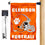 Clemson Tigers Football Helmet Garden Banner and Mailbox Post Pole Mount Holder Set