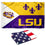 College Flags & Banners Co. LSU Tigers Acadia and USA Flag 3x5 Set