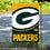 WinCraft Green Bay Packers Large Logo Double Sided Garden Banner Flag