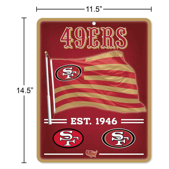 WinCraft San Francisco 49ers Americana Banner Flag Sign