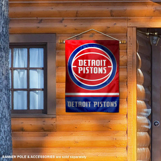 WinCraft Detroit Pistons Double Sided House Banner Flag