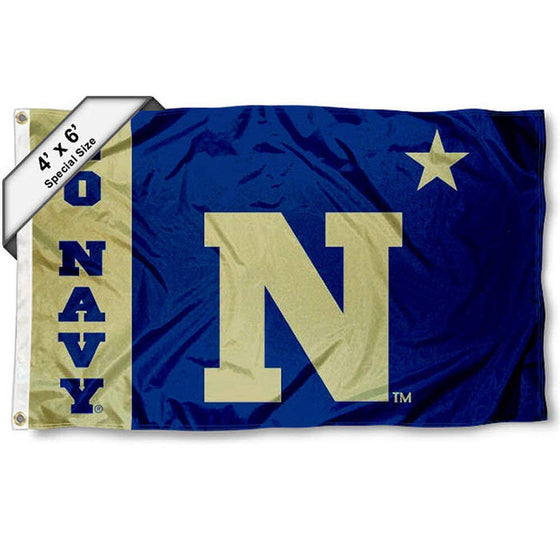 College Flags & Banners Co. Navy Midshipmen 4 ft x 6 ft Flag