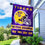 Louisiana State LSU Tigers 2019 and 4 Time Champions Double Sided House Flag with Flag Pole Set