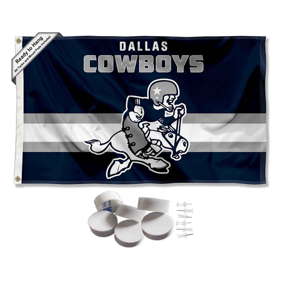 Dallas Cowboys Throwback Retro Vintage Banner and Tapestry Wall Tack Pads