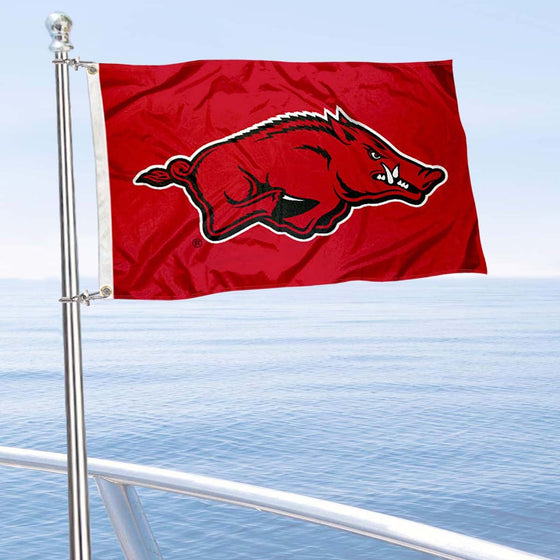 College Flags & Banners Co. Arkansas Razorbacks Boat and Nautical Flag